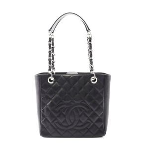 Chanel Matelasse PST Tote Bag Black Caviar